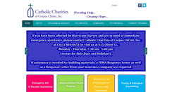 Desktop Screenshot of catholiccharities-cc.org